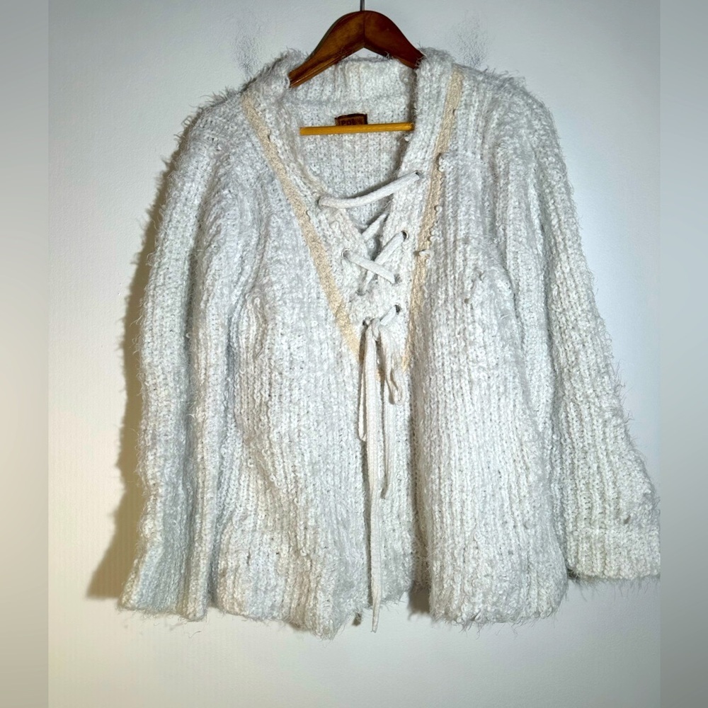 POL Fuzzy Knit Sweater